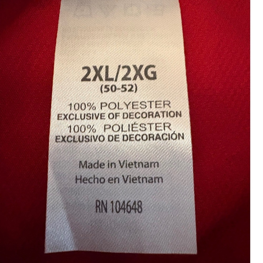 Knights Apparel Alabama Crimson Tide Quarter Zip Windbreaker Red‎ Mens 2XL - Picture 4 of 7